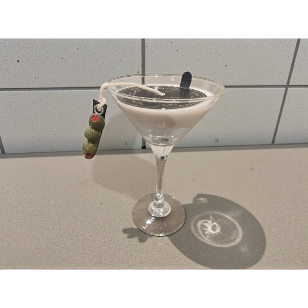 New Retro Large Dirty Martini W/ Olives Candle Home Decor Gift Mother Birthday